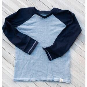 4T Burt's Bees Henley Long Sleeve Shirt Navy Blue New NWOT